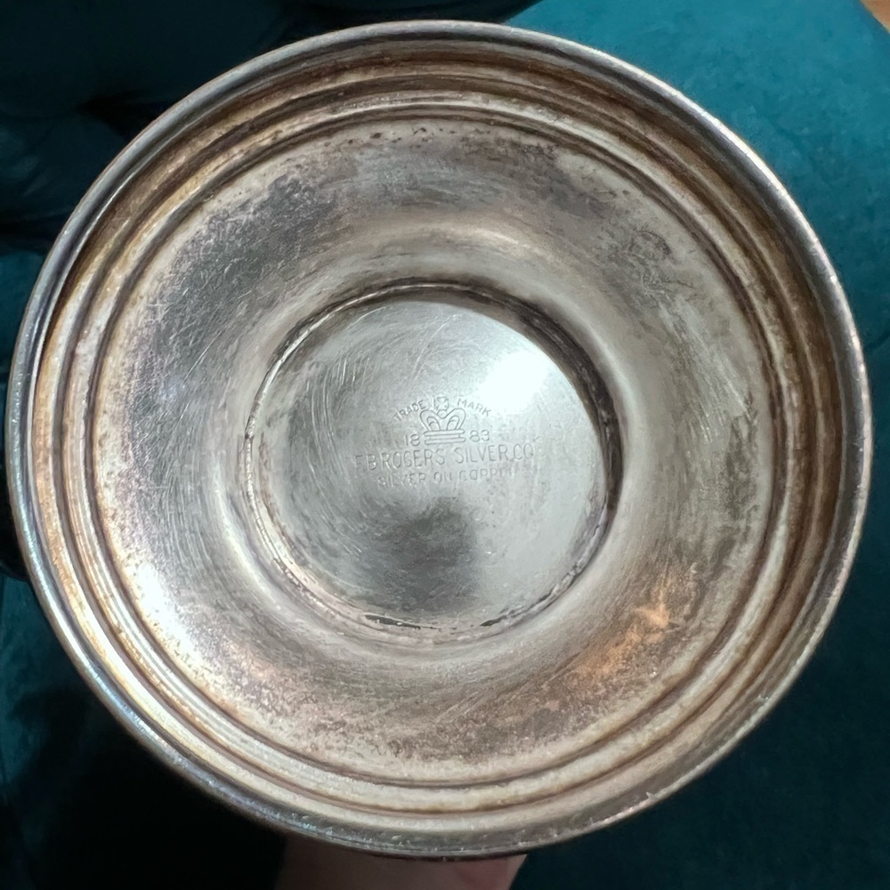 1980s F. B. rogers silver tea pot with art deco flair - Picture 13 of 13